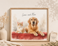 Load image into Gallery viewer, ⭐⭐⭐⭐⭐Custom Watercolour Pet Portrait from Photo