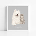 Load image into Gallery viewer, ⭐⭐⭐⭐⭐Custom Pet Portrait from Photo – Digital Vector Illustration
