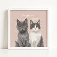 Load image into Gallery viewer, ⭐⭐⭐⭐⭐Custom Pet Portrait from Photo – Digital Vector Illustration
