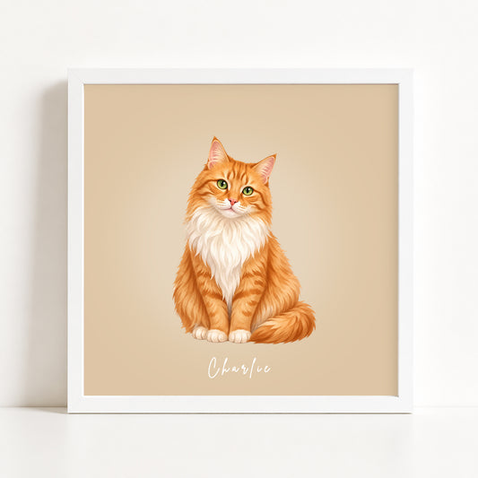 ⭐⭐⭐⭐⭐Custom Pet Portrait from Photo – Digital Vector Illustration